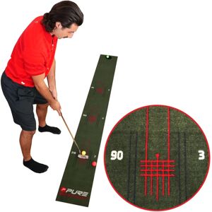 Pure2Improve Golf Putting Mat - 275x30cm Black - Golf Training Equipment Pure2Improve Golf Putting Mat - 275x30cm Black - Golf Training Equipment