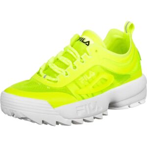 Fila Disruptor Neon Gele Dames Running Sneakers - Looptrainers Fila Disruptor Neon Gele Dames Running Sneakers - Looptrainers
