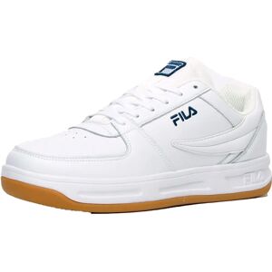 Fila Defender Lace-Up White Synthetic Mens Trainers - Shoe Type Fila Defender Lace-Up White Synthetic Mens Trainers - Shoe Type