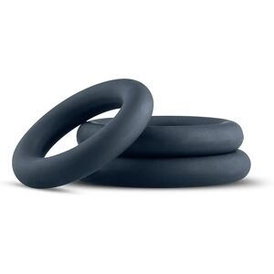 Brand 3-piece Grey Silicone Cock Ring Set - Erection Enhancers Brand 3-piece Grey Silicone Cock Ring Set - Erection Enhancers