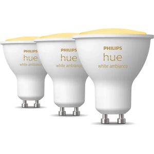 Philips Hue White Ambiance GU10 Älylamppu - 3 Kpl - Valkoinen Philips Hue White Ambiance GU10 Älylamppu - 3 Kpl - Valkoinen