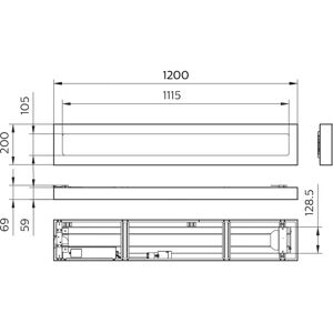 Philips LED-Flutlicht 1200x200mm - 31/22W - 4300 lm - Weiß - Wand-/Deckenmontage Philips LED-Flutlicht 1200x200mm - 31/22W - 4300 lm - Weiß - Wand-/Deckenmontage