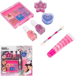 Create It! Roze/Lila Kinder Make-up Set - Make-up Set voor Kinderen 6+ Create It! Roze/Lila Kinder Make-up Set - Make-up Set voor Kinderen 6+
