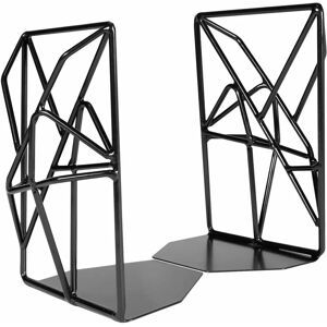 QUVIO Boekensteunen Set Zwart - Metaal, 2 stuks, Stabil QUVIO Boekensteunen Set Zwart - Metaal, 2 stuks, Stabil