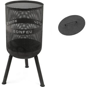 Bonfeu BonVes 45 - Czarny piec ogrodowy - Ogrzewanie i grill Bonfeu BonVes 45 - Czarny piec ogrodowy - Ogrzewanie i grill