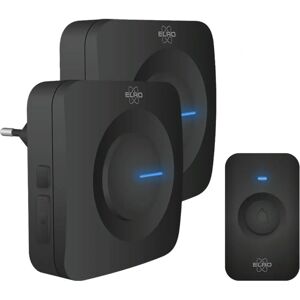 Set de Timbre Inalámbrico ELRO - Alcance 300m, 64 Melodías - Negro Set de Timbre Inalámbrico ELRO - Alcance 300m, 64 Melodías - Negro