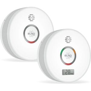 Elro FF4910 PRO Conjunto de detectores de humo y CO - Batería 10 años - EN14604 & EN50291 Elro FF4910 PRO Conjunto de detectores de humo y CO - Batería 10 años - EN14604 & EN50291