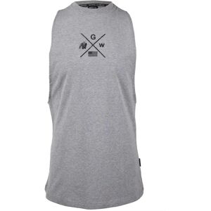 Gorilla Wear Pánské tílko Cisco Drop Armhole Tank Top Gray/Black - L Gorilla Wear Pánské tílko Cisco Drop Armhole Tank Top Gray/Black - L