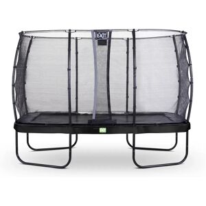 EXIT Elegant Trampoline 214x366cm with Safety Net - Black EXIT Elegant Trampoline 214x366cm with Safety Net - Black