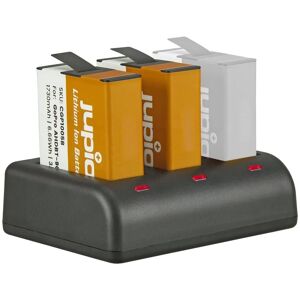 Jupio GoPro Battery & Charger Set - Battery for Hero9 & Hero10, USB Triple Charger Jupio GoPro Battery & Charger Set - Battery for Hero9 & Hero10, USB Triple Charger