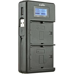 Nabíječka baterií Jupio - LCD Duální pro Fuji NP-W126(S) Nabíječka baterií Jupio - LCD Duální pro Fuji NP-W126(S)