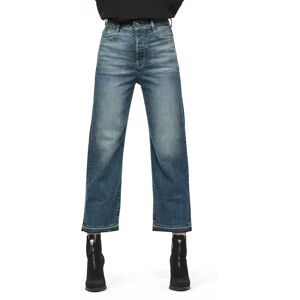 G-Star RAW Tedie Ultra High Straight Ripped Edge Ankle C Jeans - Średnio niebieskie - Kobiety G-Star RAW Tedie Ultra High Straight Ripped Edge Ankle C Jeans - Średnio niebieskie - Kobiety