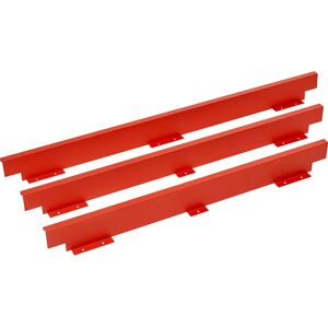 Kaiserkraft Metall-Rückwand - 2000mm Breite - Rot Kaiserkraft Metall-Rückwand - 2000mm Breite - Rot