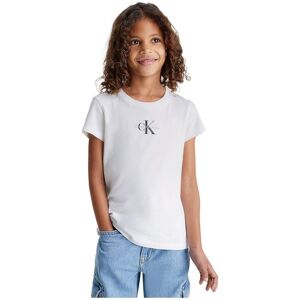 Calvin Klein Girls Micro Monogram T-Shirt - White - T-Shirt Calvin Klein Girls Micro Monogram T-Shirt - White - T-Shirt