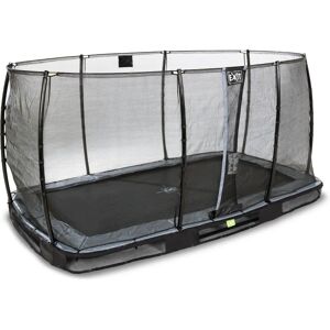 EXIT Elegant Inground Rectangle Trampoline 214x366cm - Safety Net EXIT Elegant Inground Rectangle Trampoline 214x366cm - Safety Net