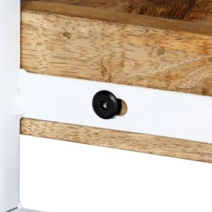 vidaXL Mango Wood TV Cabinet - 90x30x40cm - Industrial Minimalist Style vidaXL Mango Wood TV Cabinet - 90x30x40cm - Industrial Minimalist Style