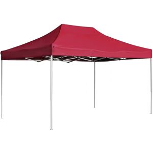 VidaXL Garden Furniture Set - Foldable Party Tent - 4.5x3 m - Wine Red VidaXL Garden Furniture Set - Foldable Party Tent - 4.5x3 m - Wine Red