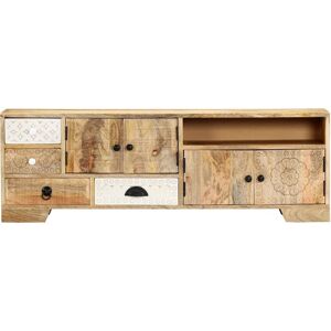 vidaXL Mango Wood TV Cabinet - Rustic Storage Furniture vidaXL Mango Wood TV Cabinet - Rustic Storage Furniture