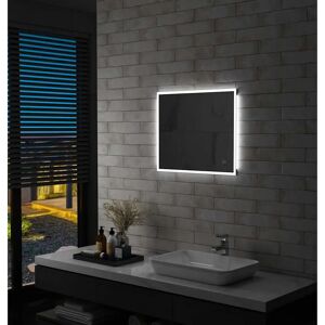vidaXL LED kylpyhuonepeili kosketusanturilla - 60x50cm - Kylpyhuonepeili vidaXL LED kylpyhuonepeili kosketusanturilla - 60x50cm - Kylpyhuonepeili