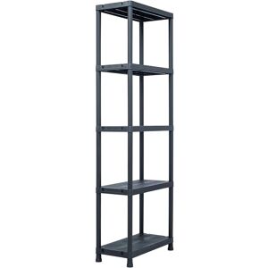 vidaXL Storage Shelf Black - Storage Shelf - 125 kg Capacity vidaXL Storage Shelf Black - Storage Shelf - 125 kg Capacity