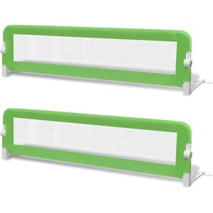 VidaXL Toddler Bed Rail - Green - 150x42cm - Bed Safety Guard VidaXL Toddler Bed Rail - Green - 150x42cm - Bed Safety Guard