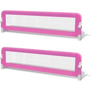 vidaXL 2x Toddler Safety Bed Rail Pink 150x42cm - Bed Guard vidaXL 2x Toddler Safety Bed Rail Pink 150x42cm - Bed Guard