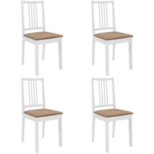 VidaXL 247635 Massivt Træ Spisebordsstole - Sæt med 4 VidaXL 247635 Massivt Træ Spisebordsstole - Sæt med 4