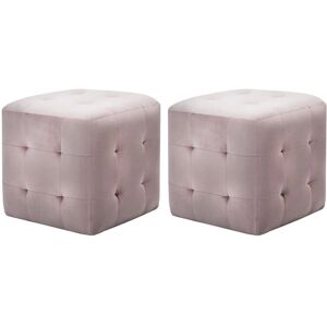 vidaXL Comodini - Rosa, 30x30x30 cm, Set da 2 - Comodino vidaXL Comodini - Rosa, 30x30x30 cm, Set da 2 - Comodino