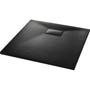 vidaXL Shower Base Tray SMC Black 80x80 cm - Shower Base Tray vidaXL Shower Base Tray SMC Black 80x80 cm - Shower Base Tray