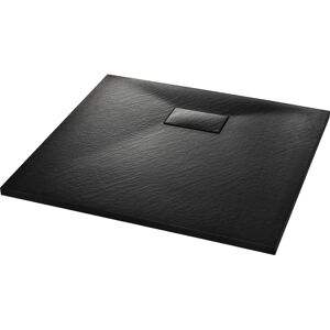 vidaXL Black SMC Shower Base Tray 90x80cm vidaXL Black SMC Shower Base Tray 90x80cm