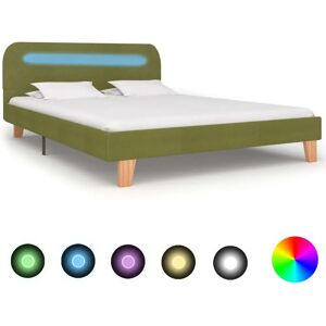 vidaXL Grünes LED-Bettgestell - Für 160x200 cm Matratze vidaXL Grünes LED-Bettgestell - Für 160x200 cm Matratze