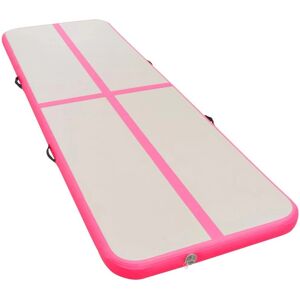 vidaXL Inflatable Gymnastics Mat - Pink PVC 500cm vidaXL Inflatable Gymnastics Mat - Pink PVC 500cm