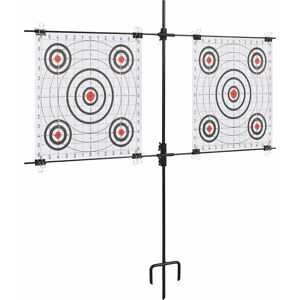 Support de cible vidaXL avec papiers de tir 78x76 cm acier Support de cible vidaXL avec papiers de tir 78x76 cm acier