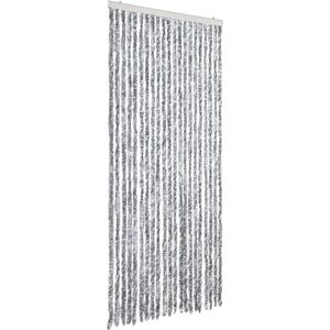 vidaXL Insect Curtain White Grey 90x220cm Chenille - Insect Curtain vidaXL Insect Curtain White Grey 90x220cm Chenille - Insect Curtain