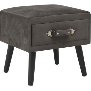 vidaXL Nachttisch - Samtgrau - 40x35x40 cm vidaXL Nachttisch - Samtgrau - 40x35x40 cm