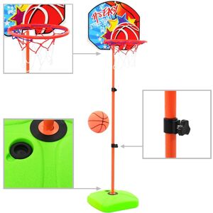 vidaXL Panier de Basket et Ball pour Enfants - Coloré et Réglable vidaXL Panier de Basket et Ball pour Enfants - Coloré et Réglable