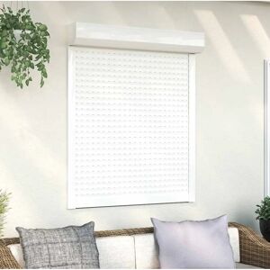vidaXL White Aluminium 100x130cm Roller Shutter vidaXL White Aluminium 100x130cm Roller Shutter