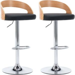 VidaXL Modell 283148 Schwarzer verstellbarer Barhocker - Barhocker VidaXL Modell 283148 Schwarzer verstellbarer Barhocker - Barhocker
