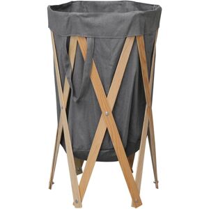 vidaXL Foldable Laundry Basket Grey Wood - Laundry Type vidaXL Foldable Laundry Basket Grey Wood - Laundry Type
