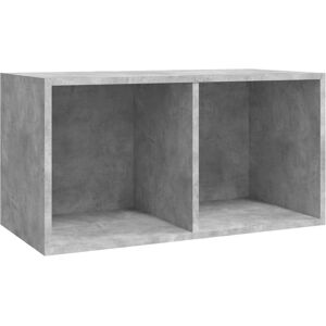 vidaXL Vinyl Storage Box Concrete Grey - Record Storage - Vinyl Storage vidaXL Vinyl Storage Box Concrete Grey - Record Storage - Vinyl Storage