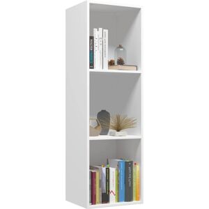 vidaXL Book Cabinet White 36x30x114 cm Engineered Wood - Book Cabinet vidaXL Book Cabinet White 36x30x114 cm Engineered Wood - Book Cabinet