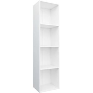 vidaXL White Book/TV Cabinet - Book Cabinet/TV Cabinet - 36x30x143 cm vidaXL White Book/TV Cabinet - Book Cabinet/TV Cabinet - 36x30x143 cm