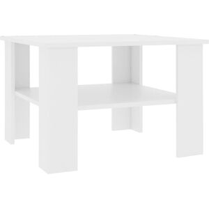 vidaXL Couchtisch Weiß aus Verbundholz - Beistelltisch vidaXL Couchtisch Weiß aus Verbundholz - Beistelltisch