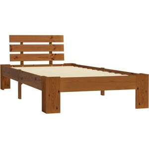 VIDAXL Pine Wood Bed Frame - 90x200 cm - Bed Frame VIDAXL Pine Wood Bed Frame - 90x200 cm - Bed Frame