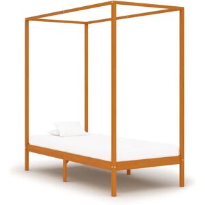 vidaXL 283256 Honningbrunt himmelssengegall - Sengegall vidaXL 283256 Honningbrunt himmelssengegall - Sengegall