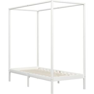 vidaXL 283263 White Pine Canopy Bed Frame - Bed Frame vidaXL 283263 White Pine Canopy Bed Frame - Bed Frame