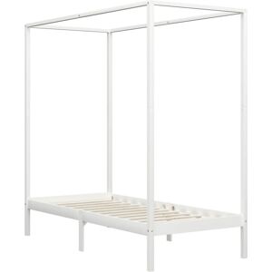 vidaXL 283263 White Pine Canopy Bed Frame - Bed Frame vidaXL 283263 White Pine Canopy Bed Frame - Bed Frame