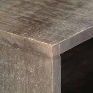 vidaXL Solid Mango TV Cabinet - 130x30x46cm - Grey - TV cabinet vidaXL Solid Mango TV Cabinet - 130x30x46cm - Grey - TV cabinet