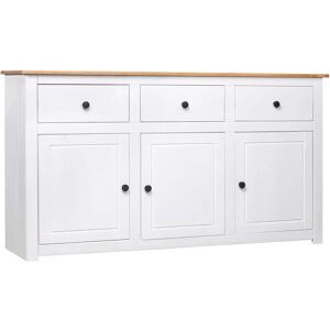 vidaXL 282705 Buffet en pin blanc - Buffet - Publicité vidaXL 282705 Buffet en pin blanc - Buffet - Publicité
