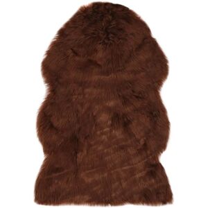 vidaXL Teppich 60x90 cm Künstliches Schaffell Braun - Teppich vidaXL Teppich 60x90 cm Künstliches Schaffell Braun - Teppich